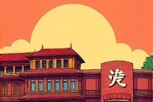 候鸟图书馆：木窗边成排书架与窗外飞过的鸟群