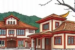 零点重启线：午夜钟面上的数字与城市剪影重叠