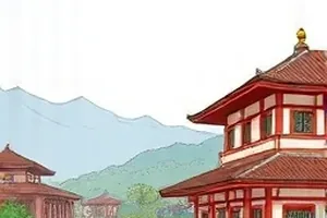 墨色潮汐：水墨晕染的海浪拍打礁石
